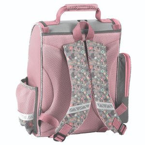 Školský set Kone šedo-ružový s aktovkou-3