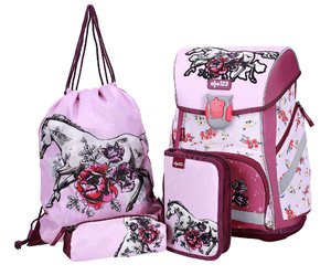 Školský set Kôň/ruža 4dielny-1