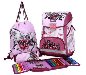 Školský set Kôň/ruža 4dielny-2