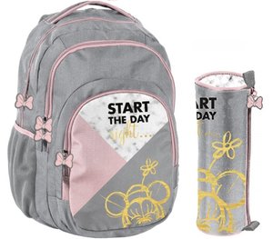 Školský set Minnie šedý s puzdrom-1