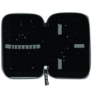 Školský set NASA čierny s dvojposchodovým peračníkom-5