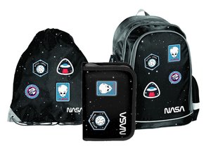 Školský set NASA čierny s rozkladacím peračníkom-1