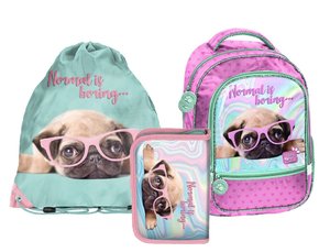 Školský set Pes pastelový 3dielny-1