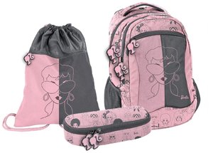 Školská súprava ružovo-sivá 3dielna-1