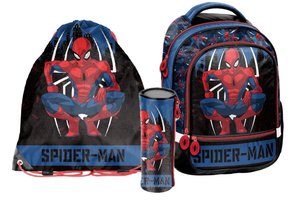 Školský set Spiderman čierno-modrý 3dielny-1