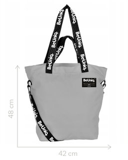 Taška cez rameno BeUniq sivá/čierna-2