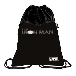 Vak na chrbát Iron Man čierny pevný-1