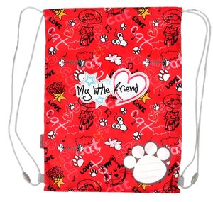 Vak na chrbát Mačiatko - červený-2