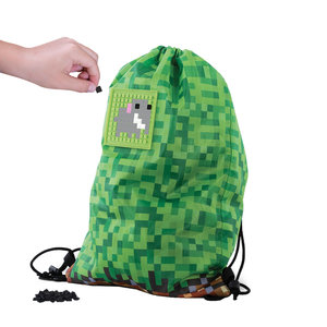 Vak na chrbát Minecraft hnedo-zelený-3