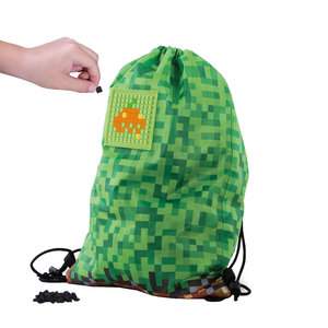 Vak na chrbát Minecraft hnedo-zelený-4