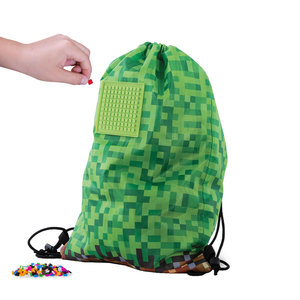 Vak na chrbát Minecraft hnedo-zelený-10
