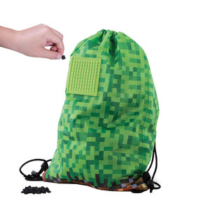 Vak na chrbát Minecraft hnedo-zelený-6