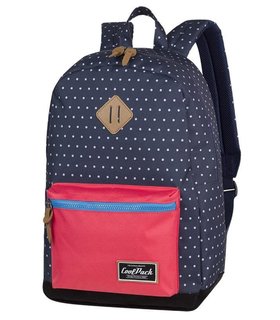 Voľnočasový batoh Grasp Navy blue dots-4