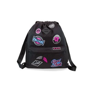 Voľnočasový batoh Urban Girls badges black-3