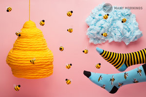 Ponožky klasik Bee bee 35-38-2