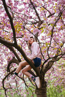Ponožky klasik Cherry blossom 43-46-3