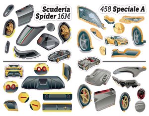 FERRARI, cestné autá – Kniha samolepiek-6