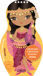 Obliekame jordánske bábiky ZEINA - Omaľovánky-1
