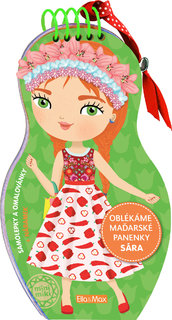 Obliekame maďarské bábiky SÁRA - Omaľovánky-1