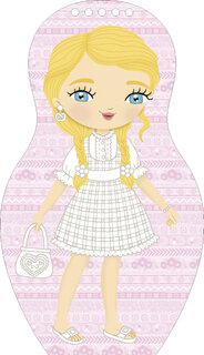 Obliekame nemecké bábiky HANNA – Omaľovánky-5