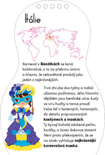 Obliekame bábiky na KARNEVAL - Omaľovánky-6