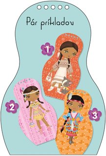 Obliekame indiánske bábiky APONI –  Maľovanky-2