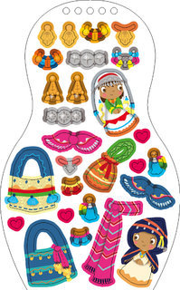 Obliekame marocké bábiky LOUNA – Maľovanky-4