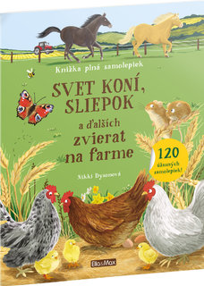 SVET KONÍ, SLIEPOK a ďalších zvierat na farme – Kniha samolepiek-1