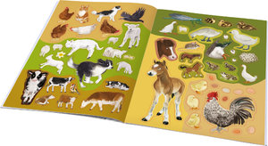 SVET KONÍ, SLIEPOK a ďalších zvierat na farme – Kniha samolepiek-4