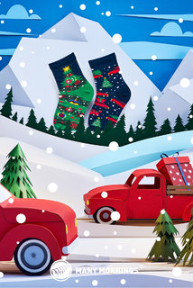 Ponožky detské X-mas tree kids 23-26-2