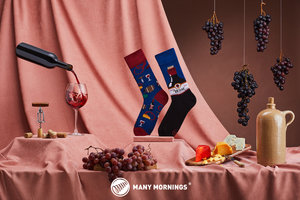 Ponožky klasik Cabernet sockvignon 43-46-2