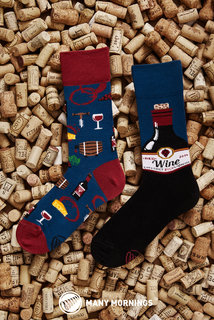 Ponožky klasik Cabernet sockvignon 43-46-3