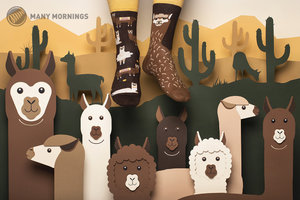 Ponožky klasik Fluffy alpaca 39-42-2