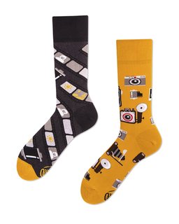 Ponožky klasik Retro camera 39-42-1