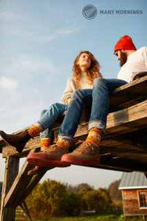 Ponožky klasik Winter warm fox 43-46-3