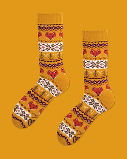 Ponožky klasik Winter warm fox 43-46-5