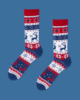 Ponožky klasik Winter warm Rudolph 35-38-4