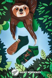 Ponožky nízke Sloth life low 35-38-2