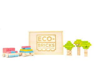 Eco-bricks 206 farebných kociek-5