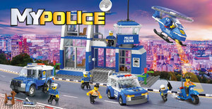 Stavebnice Blocki My Police Veľká policajná stanica-7