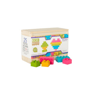 Eco-bricks Plus 25 farebných kociek-4