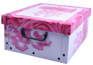Úložný box biely/ružový-1