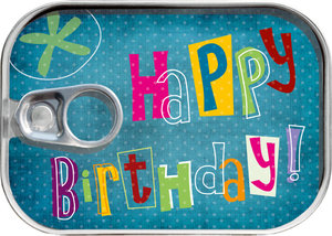 Konzerva na peniaze Happy Birthday modrá-1