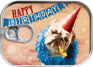 Konzerva na peniaze Happy Birthday Pes-1