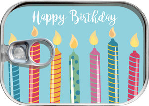 Konzerva na peniaze Happy Birthday sviečky-1