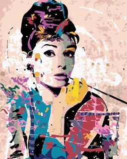 Maľovanie podľa čísel Audrey Hepburn-1