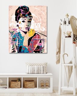 Maľovanie podľa čísel Audrey Hepburn-2