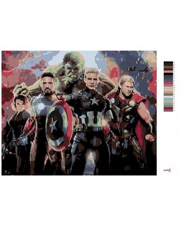 Maľovanie podľa čísel Avengers Endgame-3