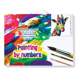 Maľovanie podľa čísel Farebná žirafa 30x40 cm-4