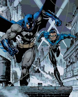 Maľovanie podľa čísel Batman a Nightwing-1